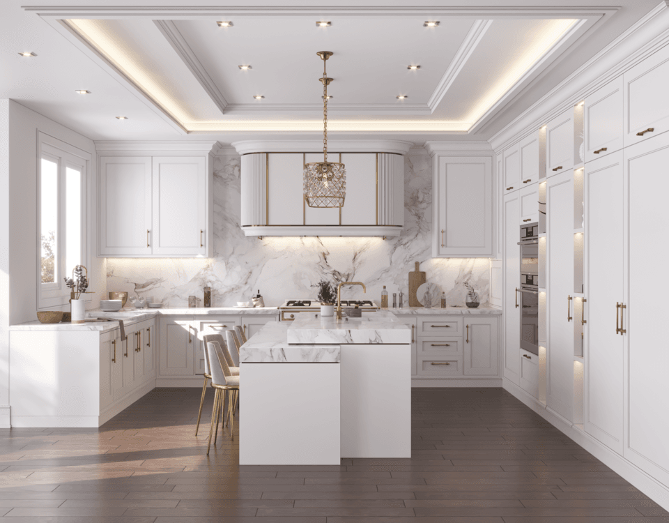 white modern kitchen