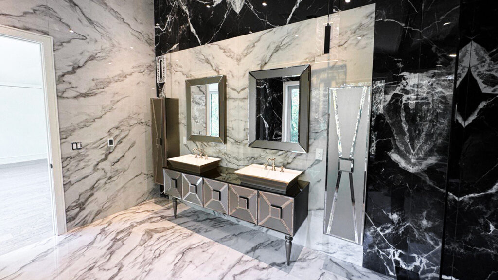 bathroom marble use